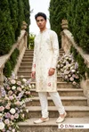 Outluk Wedding Vol 48 Pure Silk Fabric With Embroidery Work Mens Wear Kurta Payjama